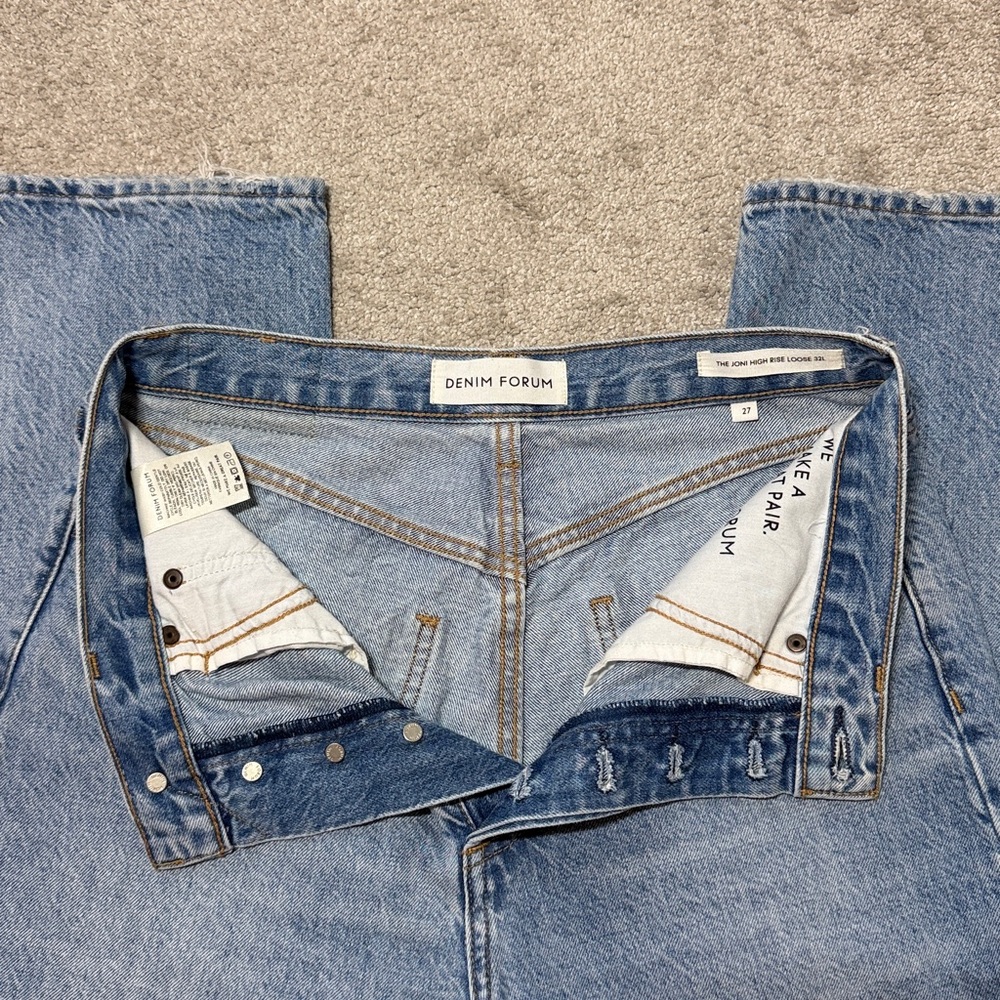 Aritzia Denim Forum The Joni High Rise Loose Size 27 - Picture 3 of 6